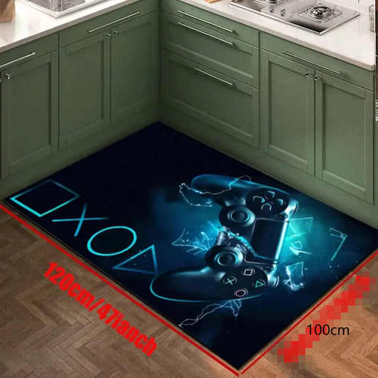 Game Controller Printed Non-Slip Area Rug for Home