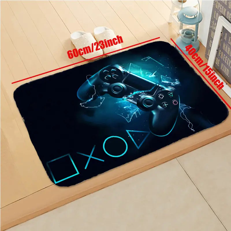 Game Controller Printed Non-Slip Area Rug for Home
