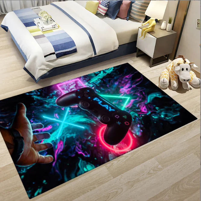 Game Controller Printed Non-Slip Area Rug for Home